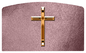 DACRO-510-CP-SH-OR Copper Single Cross Shimmer Orchid